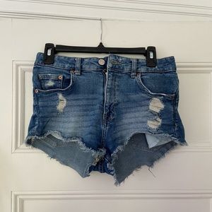 HIPSTER CUT OFF JEAN SHORTS